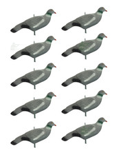 Flocked Pigeon Decoy Shell Premium Quality Shooting Decoying Kit Pack of 10
