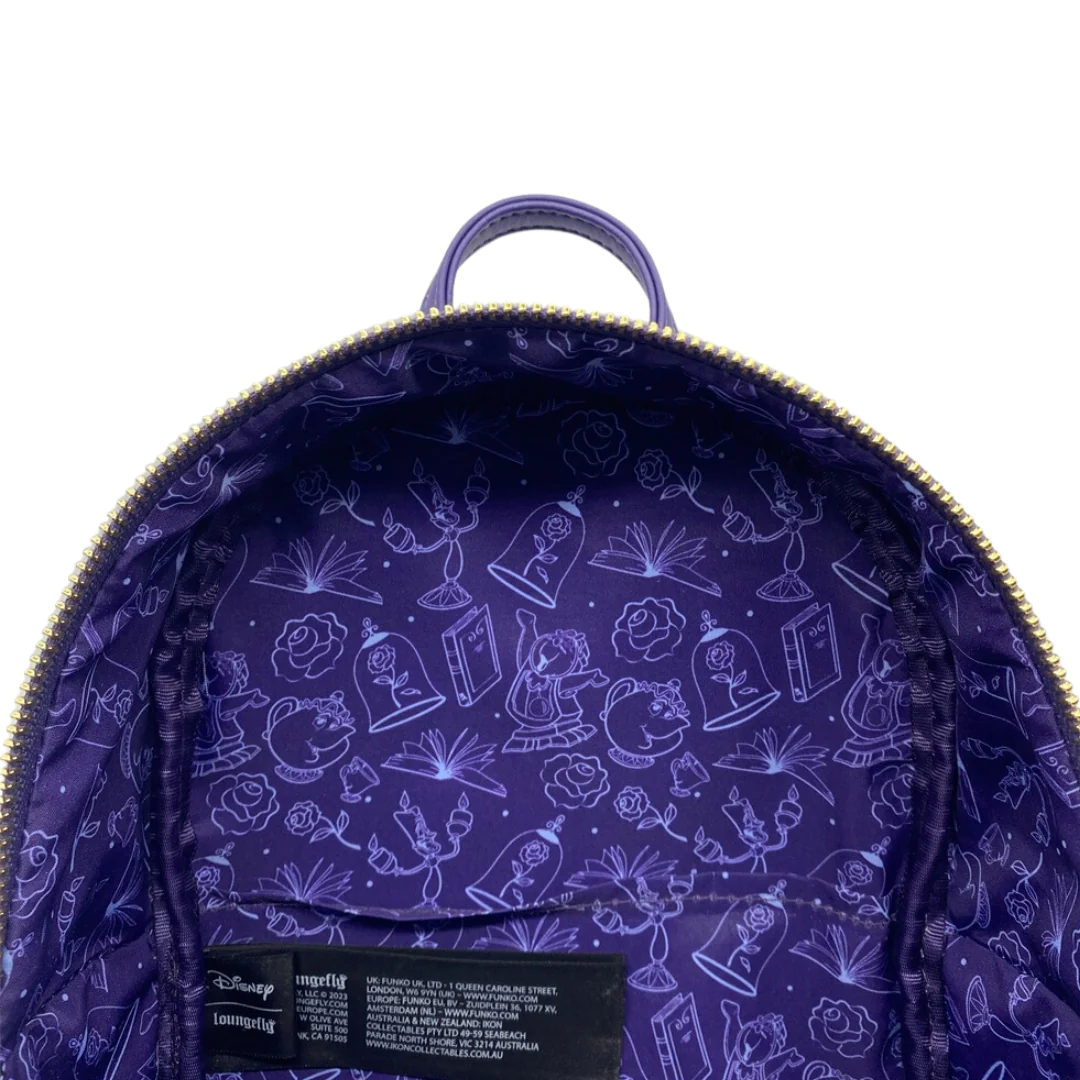 Loungefly Beauty and the beast Triple Pocket Exclusive Mini  display picture 3