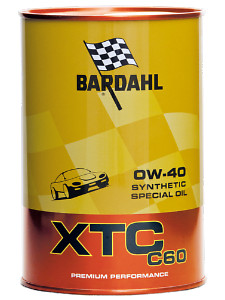 BARDAHL XTC C60 Motor Oil 0W-40 (Auto)  - 1 Liter-Dose