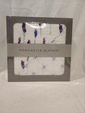 Newcastle Blanket Lavender and White