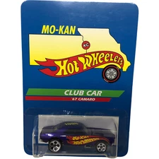 VTG NIP Hot Wheels MO-KAN KC Hot Wheelers Club Car '67 Camaro Purple Kansas