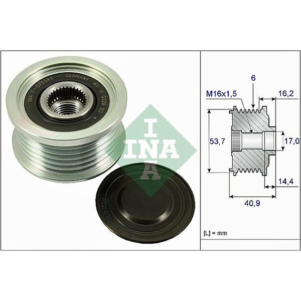 Schaeffler INA Generatorfreilauf Lichtmaschine | 535 0270 10-image
