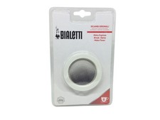 Bialetti Moka Express 6 Cup Replacement Filter and 3 Gaskets , White