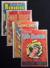 GOLDEN AGE ROMANCE COMICS - Rare 10 Cent Covers, Ghost Issues, Canadian Editions