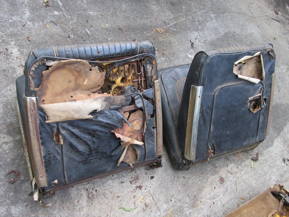 1964 1965 DODGE PLYMOUTH FURY POLARA CORONET BUCKET SEAT PAIR CORES #3 - Image 4 of 4