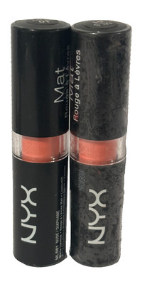 2x NYX Matte Lipstick MLS01 Nude Diaphane, New Sealed