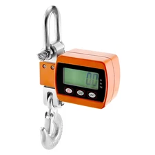 2200lb 1000kg Digital Crane Scale Heavy Duty Hanging Cast Aluminum Orange