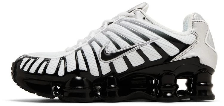NEW Sz 8 Women's Nike Shox TL Metallic Silver White Black HQ4049