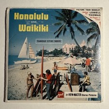 View-Master HONOLULU and WAIKIKI, OAHU - A123 - 3 Reel Set Booklet V3