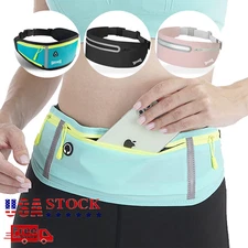 Sports Ultra Slim Fanny Pack Waist Bum Bag Belt Pouch Zip Bag Waterproof Running