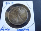 1918s Liberty Walking  Half Dollar 90% Silver
