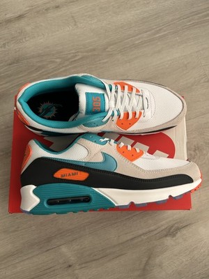Size 13 Nike Air Max 90 Miami Dolphins II7590-100   NFL Football 