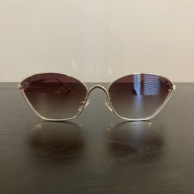 Loewe Women's Sunglasses Gold Metal Frame Purple Gradient Plastic Lens