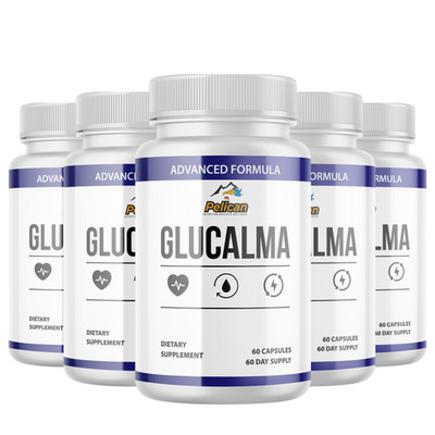GLUCALMA- Blood Support- 5 Bottles- 300 Capsules