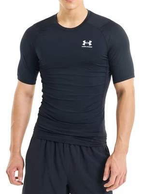 Under Armour Herren HeatGear Baselayer-T-Shirt, Schwarz - Bild 1 von 4