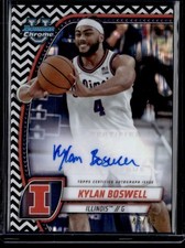 2024-25 Bowman University Chrome Prospects Autographs Black and White Stealth