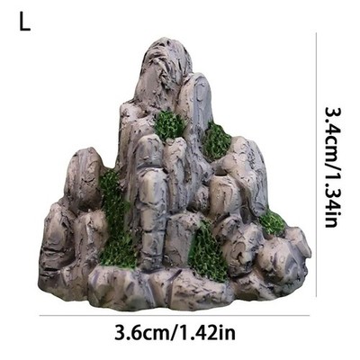 Mini Mountain Miniature Fake Stone Artificial Bonsai Ornaments Aquarium Rock
