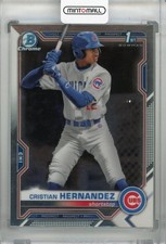 2021 Topps Bowman Chrome Chicago Cubs Cristian Hernandez Base Chrome Prospects