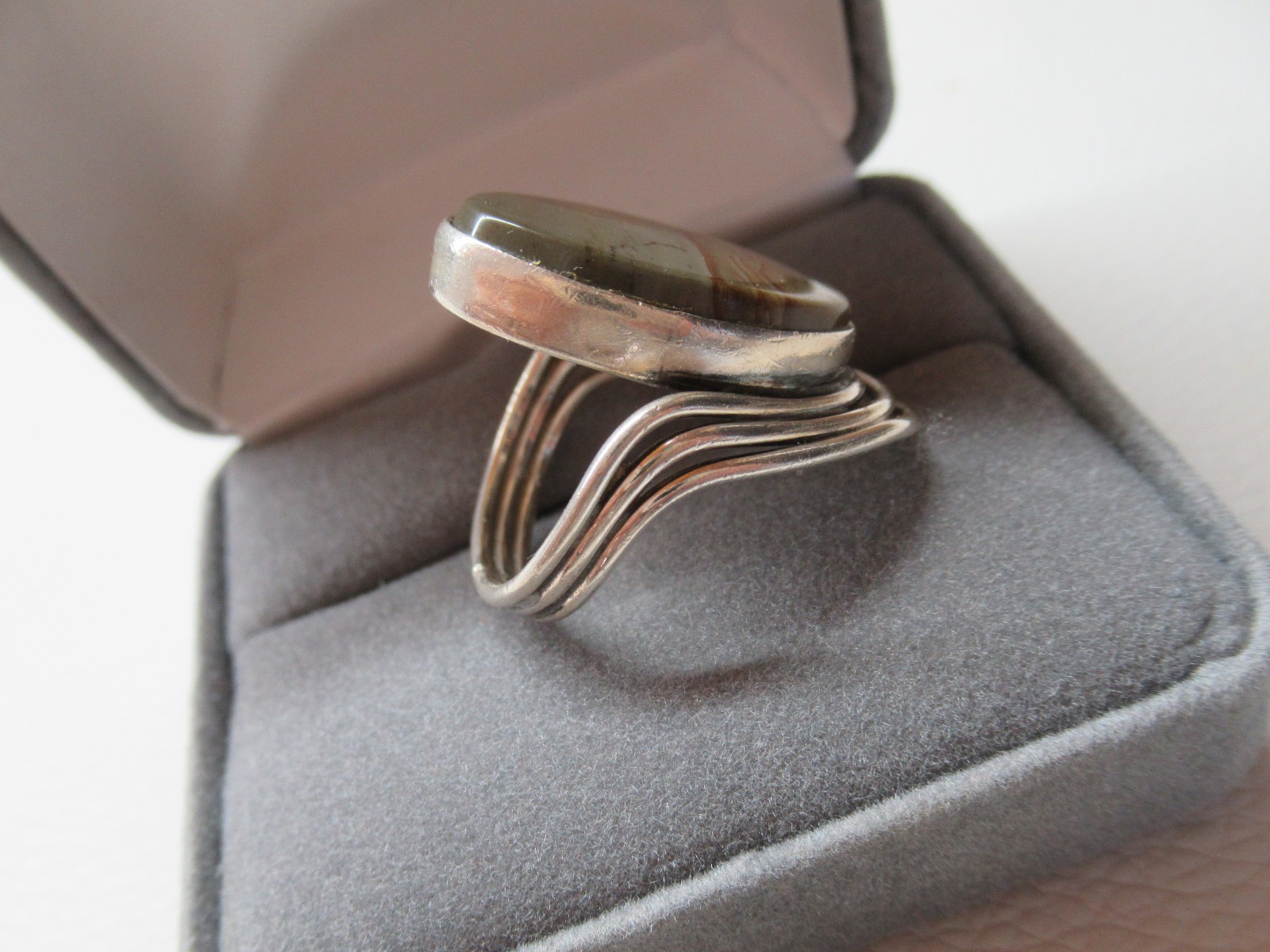 Signed Native American Solid 925 Sterling Silver … - image 9