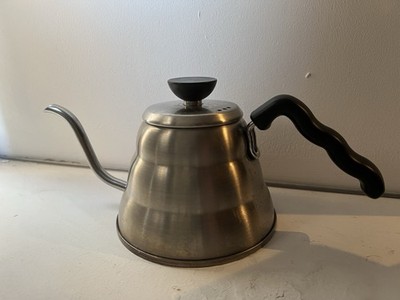 Hario V60 Buono Tropf Wasserkocher Herdplatte Schwanenhals Kaffeemaschine 1L, Edelstahl