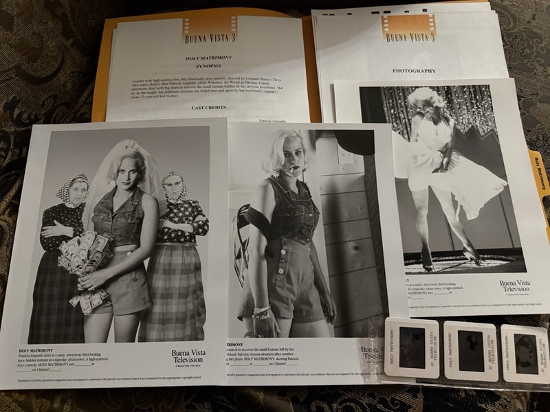 Holy Matrimony Press Kit Patricia Arquette Joseph Gordon Levitt Film Slide Photo