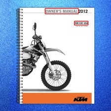 2008 KTM 250 SX-F XC-F, XCF-W EXC-F, SIX DAYS Motorcycle Owners Manual