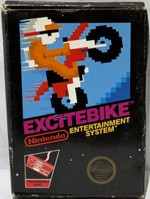 Excitebike NES Complete in Box (has circle seal) Game, Box, Manual, and Sleeve