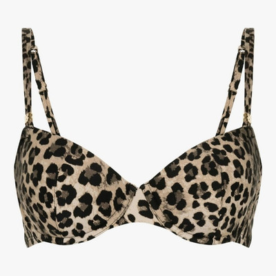 HUNKEMÖLLER Damen Bikini-Top Animalia 80 B wattiert mit Bügel Leopard, Oberteil