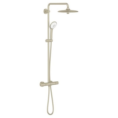 GROHE 26128EN2 Euphoria Thermostatic Shower System, Brushed Nickel*READ*