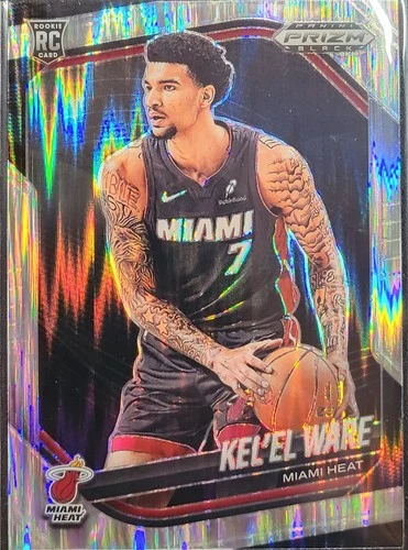 2024-25 Panini Prizm Black Kel'el Ware #156 Rookie RC Skewed Prizm /249 Heat