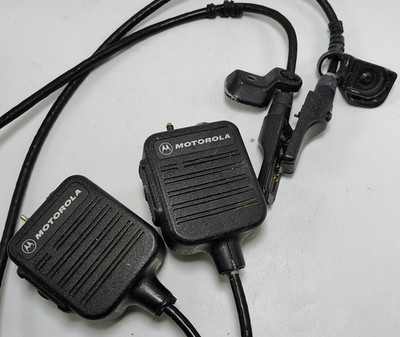 Lot 2 OEM Motorola Saber SI PSM Straight Cord Remote Speaker MIC NMN6227A * Read