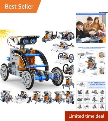 Engaging 13-in-1 Solar Robotics Set - STEM Learning for Boys and Girls Aged 8-12