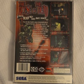 SEGA The House of the Dead Sega Saturn 1998 NTSC-U/C M Light Gun Manual