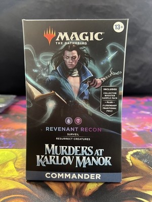 mtg murders at karlov manor commander precons Magic the Gathering - Murders at Karlov Manor Commander Deck - Revenant  Recon