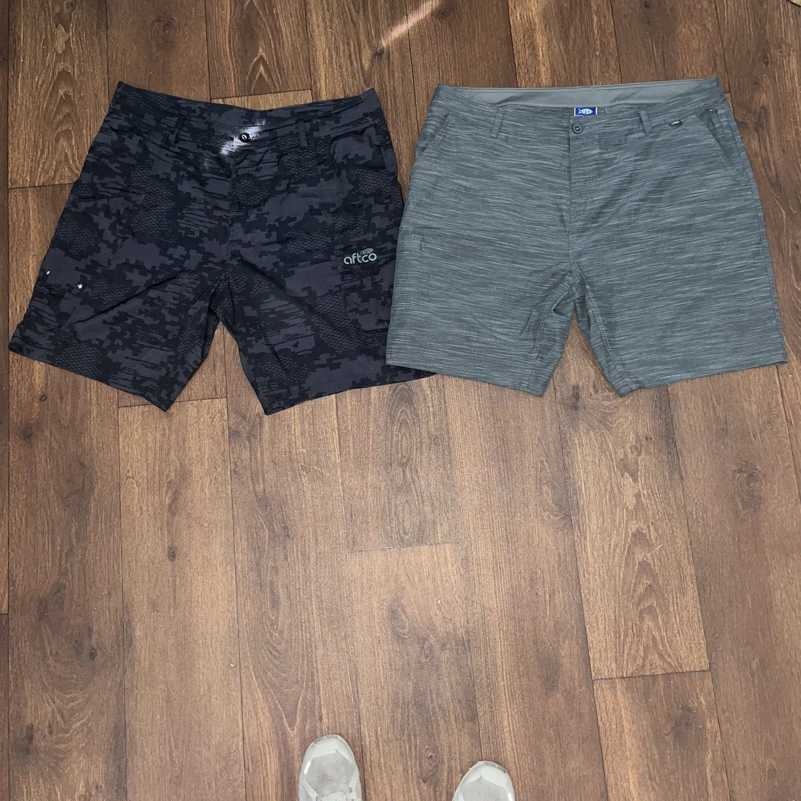 Aftco Shorts Mens Size 40 Grey And Black Camo Performance Fishing 2-Pair
Opens in a new window or ta