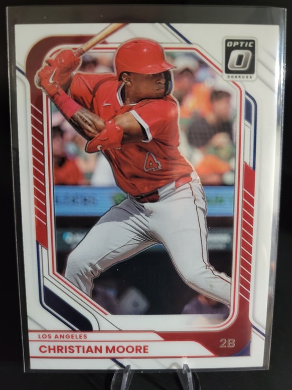 2026 Panini Donruss- Optic Rookies Christian Moore #62 (RC) Angels