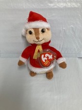 Ty Beanie Baby 🎄 Alvin The Chipmunk Holiday 7" NEW MWMT's