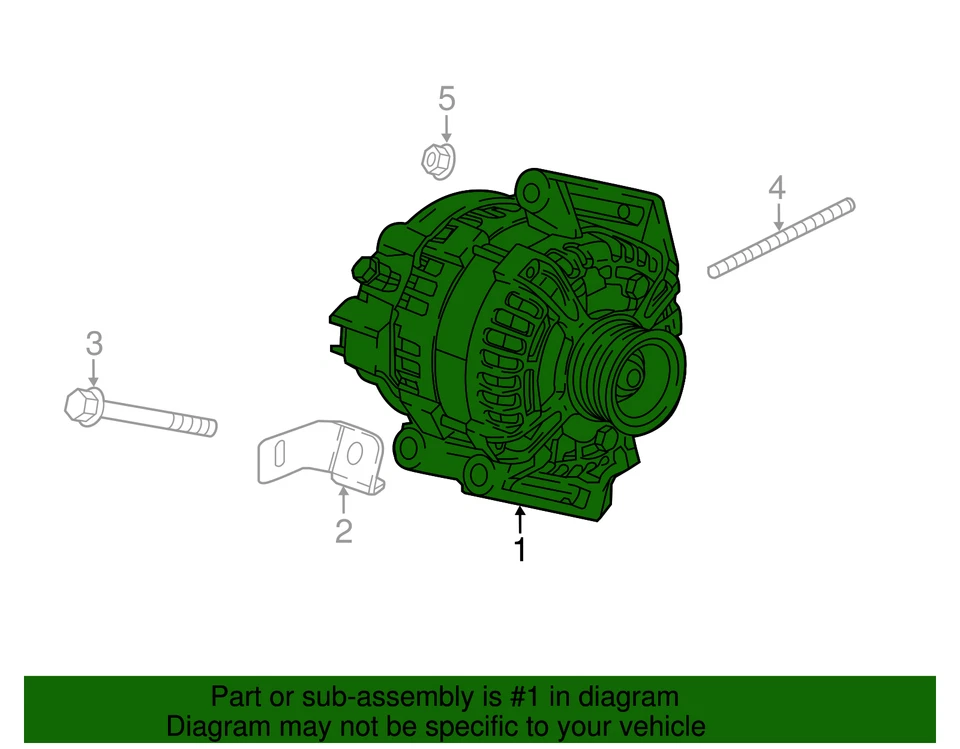 Genuine GM Alternator 13535007 - Image 2 of 3