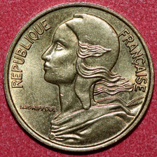 France  1971  5 Centimes,  Liberty -   Foreign Coin 17mm