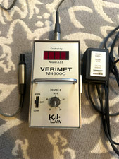 KJ Law VERIMET M4900C Conductivity Meter Percent I.A.C.S. w/ Probe & PSU