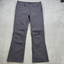 Prana Halle Womens Gray Outdoor Hiking Pants Size 8 Short Inseam