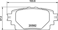 Brembo Bremsbelagsatz, Scheibenbremse P 83 174 FüR Lexus Toyota