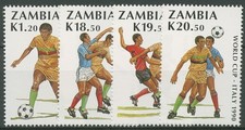 Sambia 1990 Fu&szlig;ball-WM in Italien 515/18 postfrisch