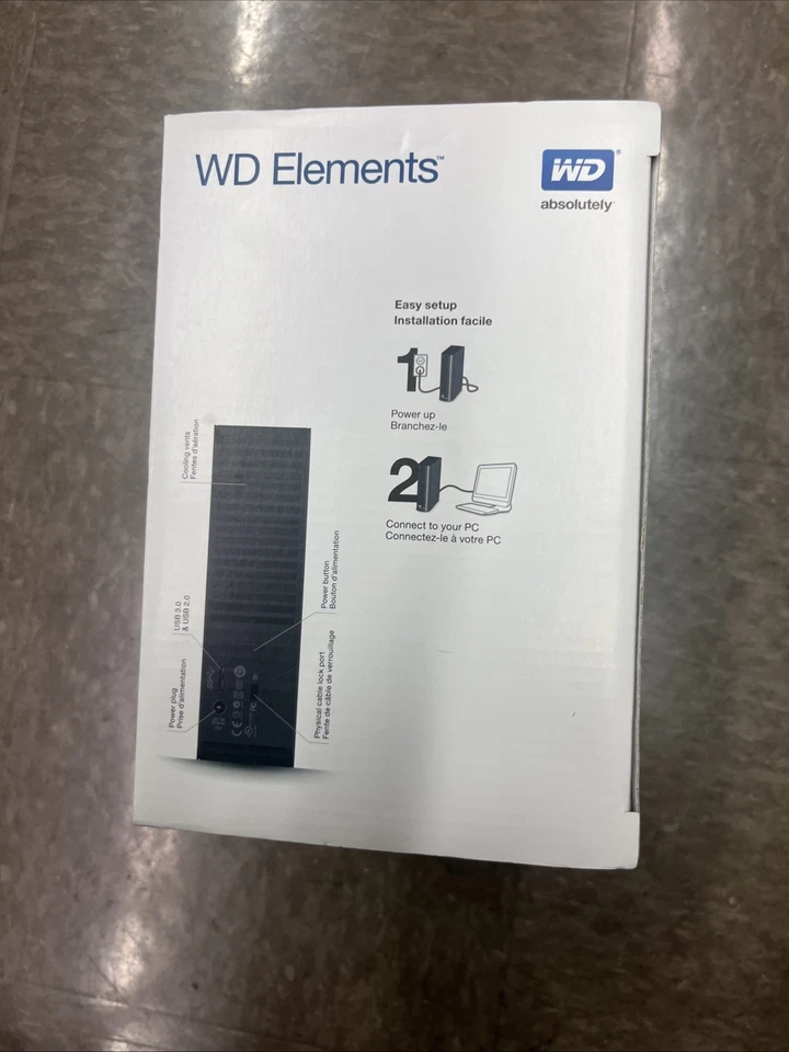 Western Digital WD Elements 3TB USB 3 External Desktop Storage - Image 2 of 4