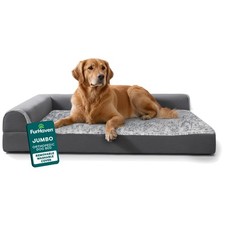 Luxurious Orthopedic Dog Bed for Large Dogs - Removable Bolsters, Washable Cover