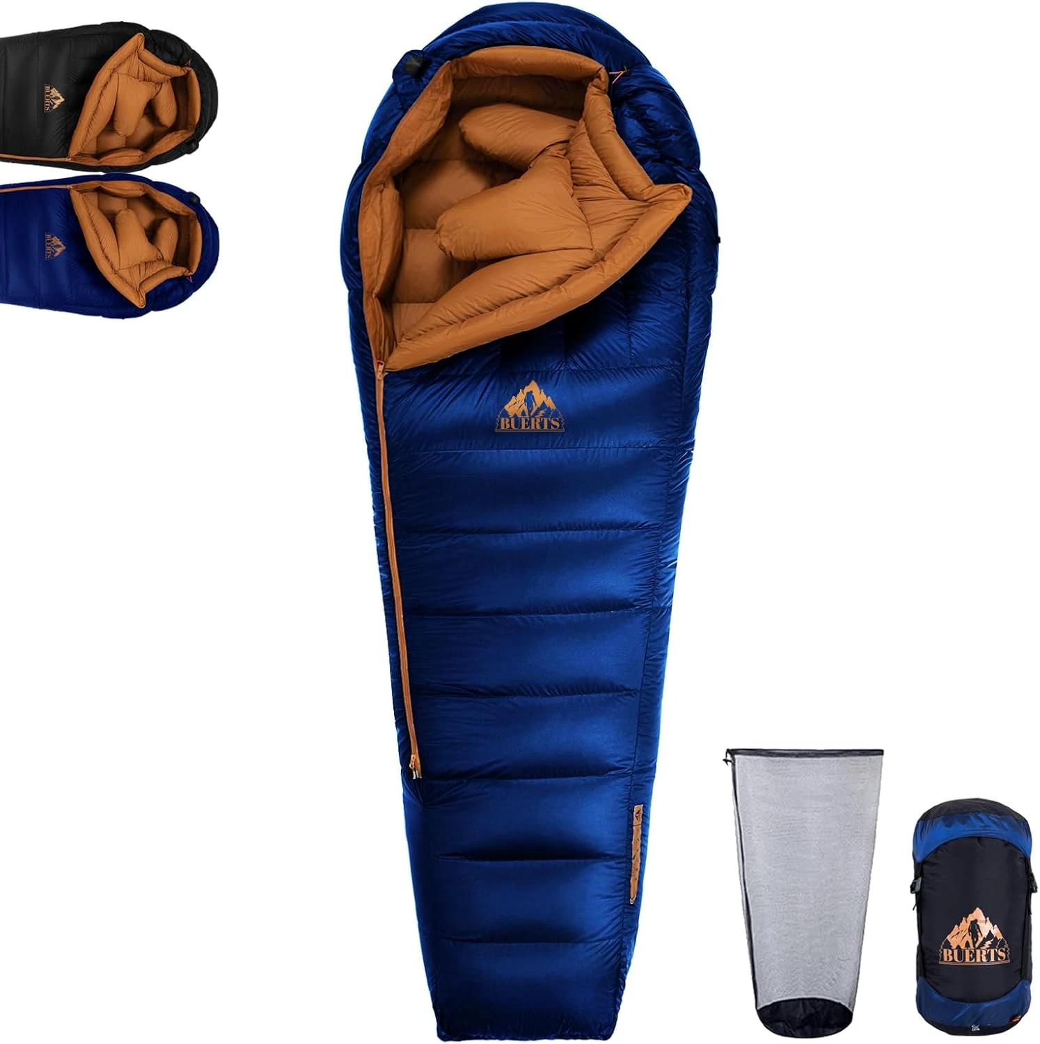 XXL Ultralight Down Sleeping Bag for Cold Weather, 32°F to 8°F, Camping & Hiking