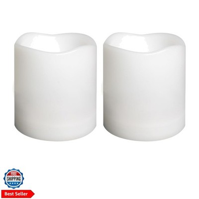 Waterproof Outdoor Battery Operated Flameless Candles with Auto Timer Flicker...