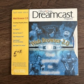 SEGA Dreamcast Launch Edition Home Console - White Box Console Controller Cables