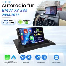 4G+64G Carplay Autoradio Android 15 GPS NAVI WIFI SWC F�r BMW X3 E83 2004-2012