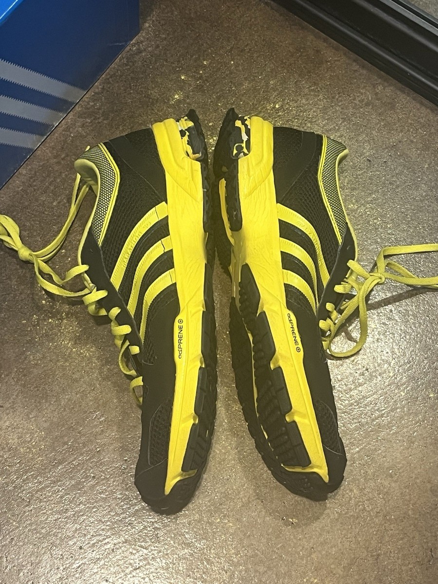Adidas Marathon 11 Mens Running Shoes Red Neon Yellow Black Sneakers Adiprene+ Adidas Marathon Sneakers | eBay main image 4